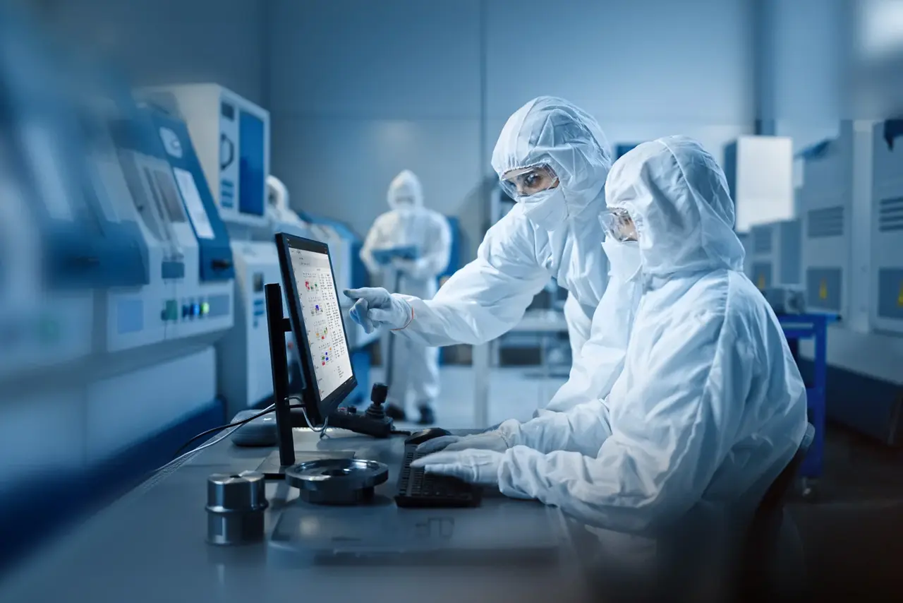 Medical technology and pharmaceutical industry Cleanroom Laboratory Computer