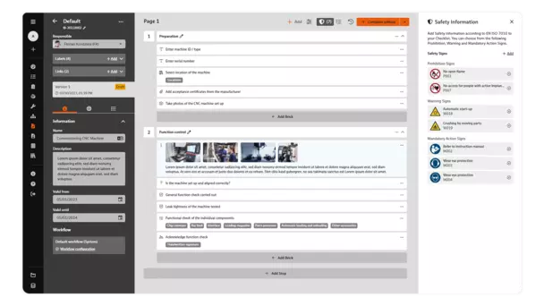 Checklists in BabtecQ Go Screenshot: Checklists in BabtecQ Go