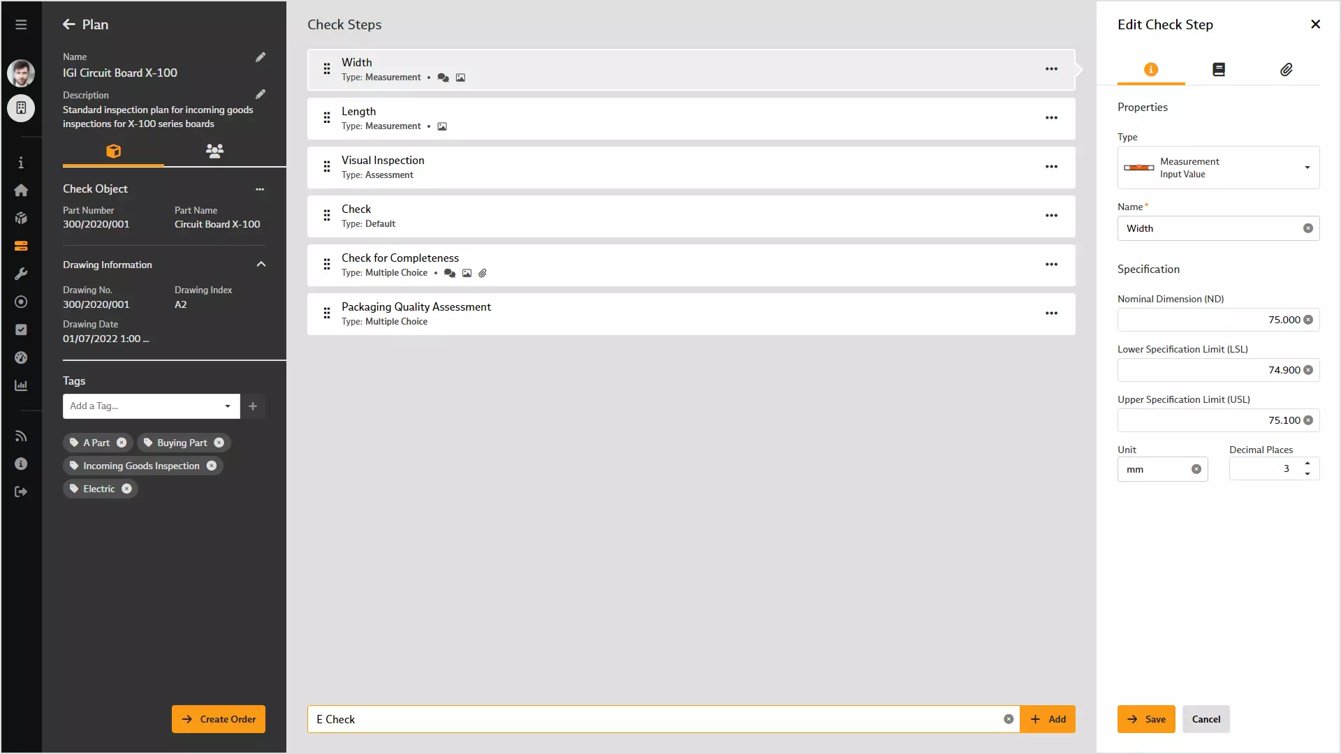 Create templates for goods inspections and checklists in BabtecQube Screenshot: Create templates for goods inspections and checklists in BabtecQube