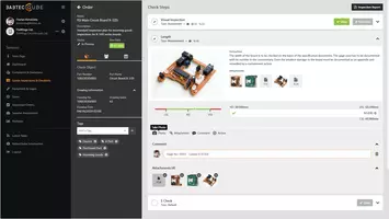 “Goods inspections & checklists” in the BabtecQube Screenshot: “Goods inspections & checklists” in the BabtecQube