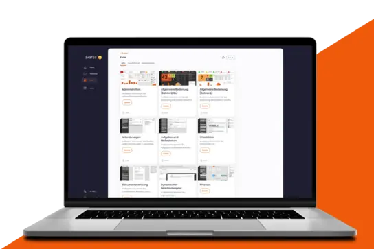 Learning app from Babtec Learning app from Babtec on a laptop