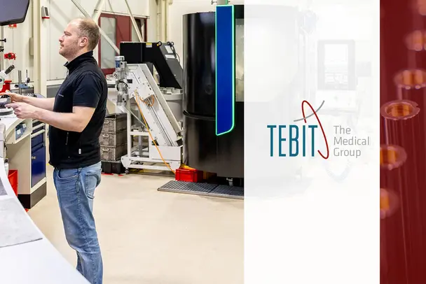 Case study with TEBIT Employee works in production at TEBIT