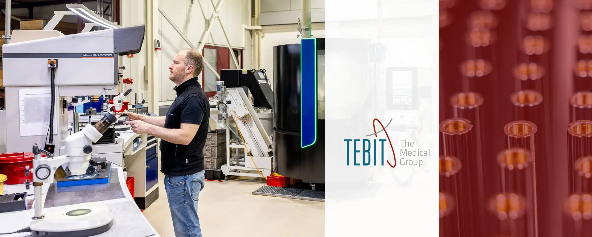 Case Study from TEBIT Employee works in TEBIT production